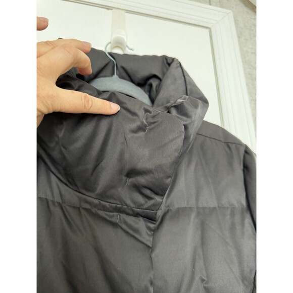 J.Jill Women’s Down Medium Petite Black Puffer Winter Coat polyester - Picture 10 of 12